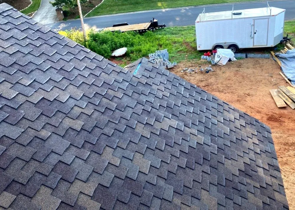 Full tear-off and re-roof completed on a residential home, Alexander County NC