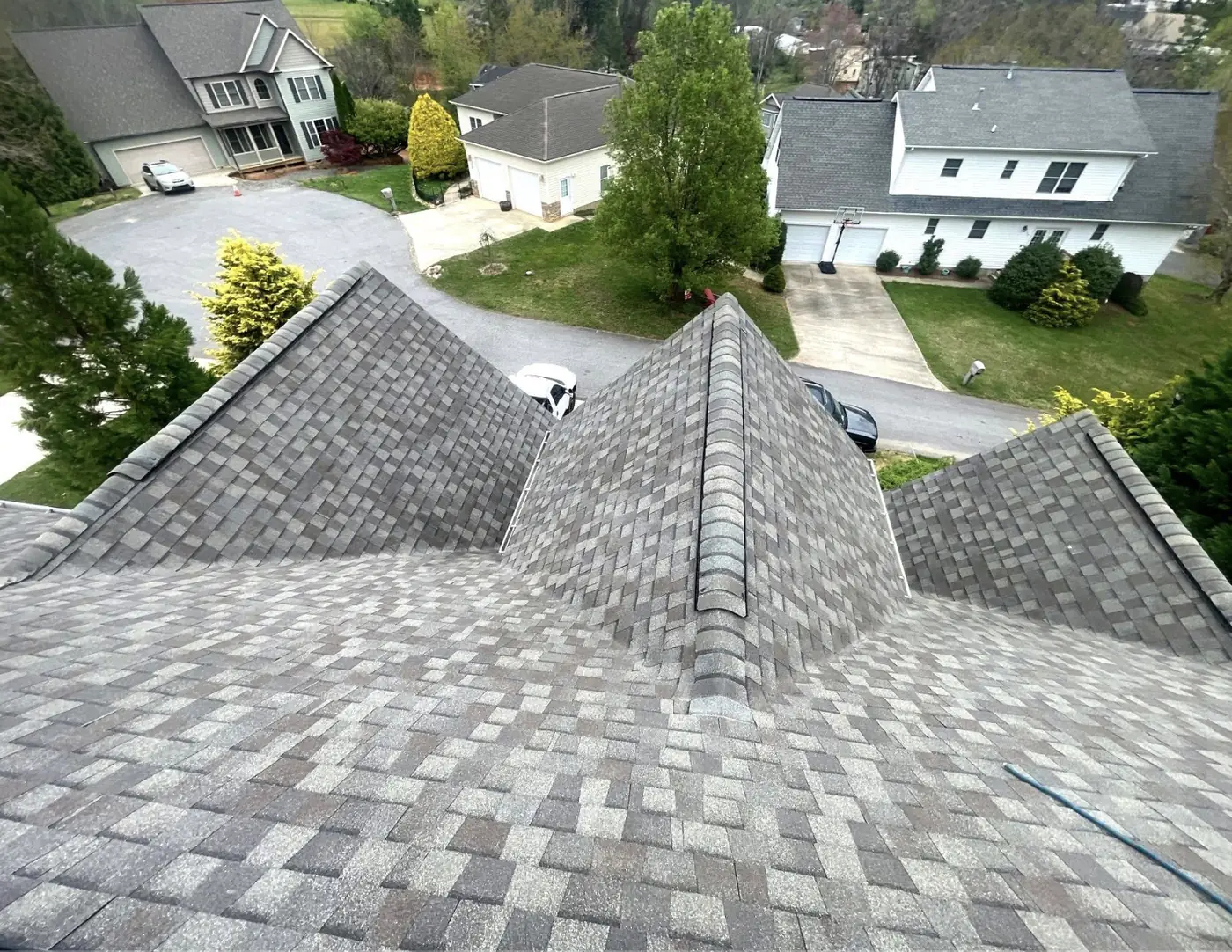 Completed roof replacement in Hickory, NC by S&S Roofing